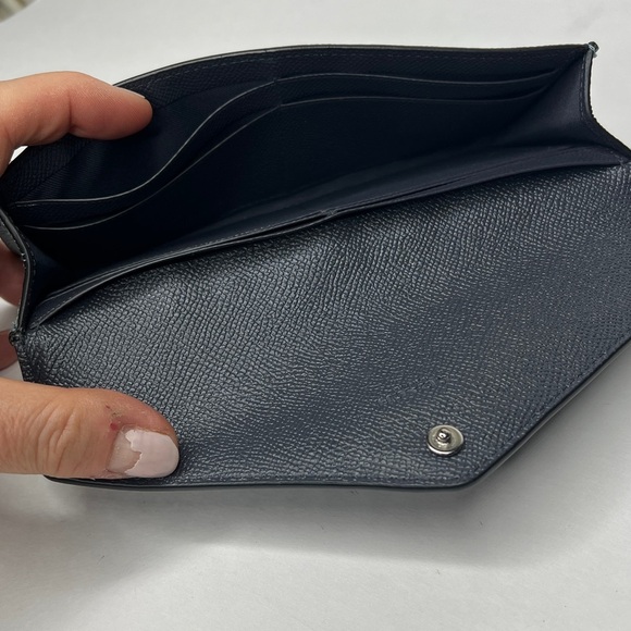 Coach Leather Colorblock Pebbled Leather Envelope Wallet - Picture 6 of 9